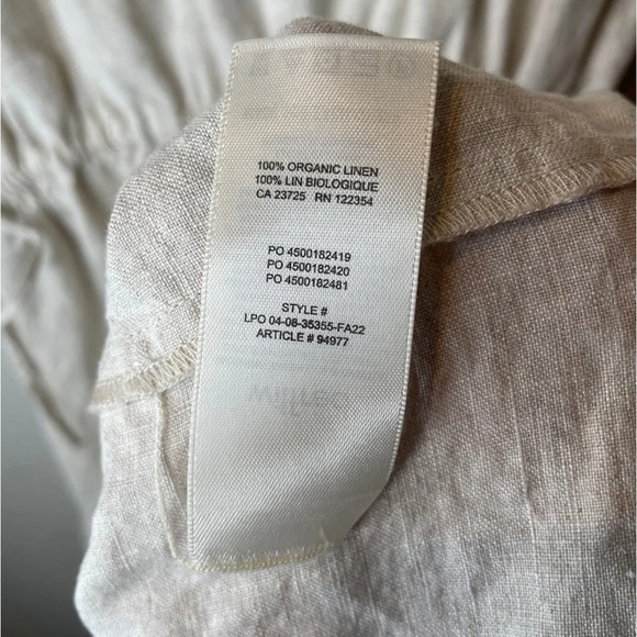 Aritzia Wilfred Decadence Organic Linen Tiered Midi Dress Size 2XS - Picture 11 of 13